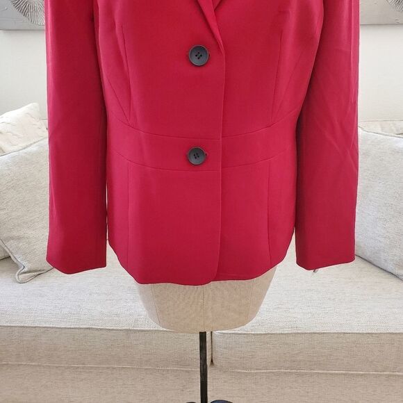 Le Suit Wing-Lapel Blazer size 16 in Red - NEW - Picture 7 of 15